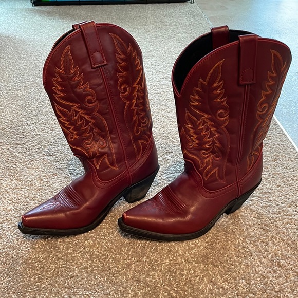 Laredo Shoes - Laredo Madison Burnished Red Boots 51055 Size 7.5